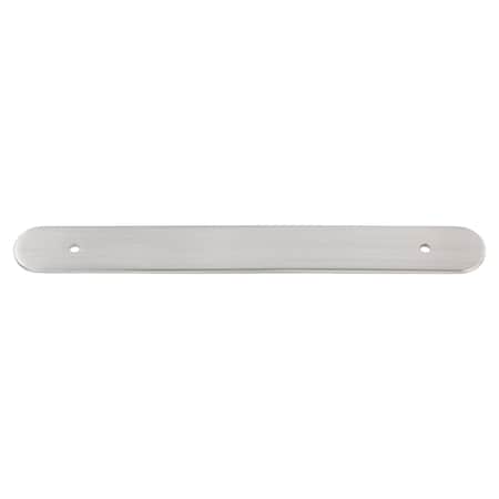 Gliderite Hardware 8-1/2 in. Satin Nickel Rounded Back Plate 6-1/4 in. Center to Center - 9343-160-SN 9343-160-SN-1